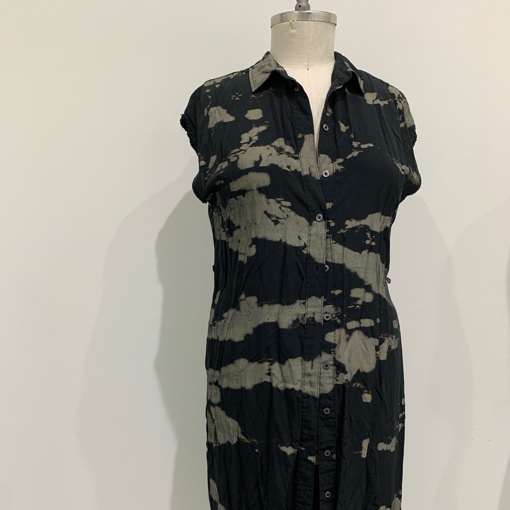 Prologue button down Cutoff sleeve Dress